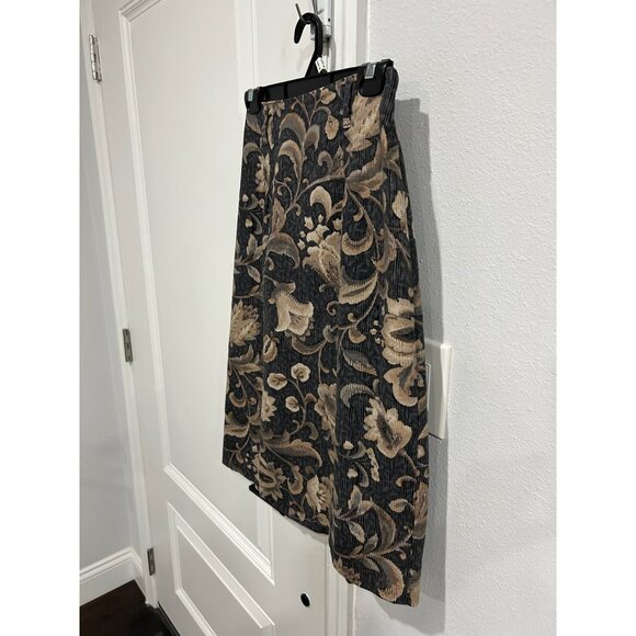 Coldwater Creek Womens Floral Elastic Waist Corduroy Skirt 6P Versatile - Picture 3 of 9